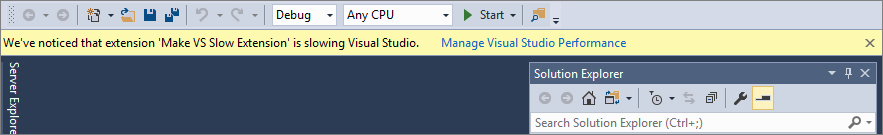 Start Visual Studio 2017 faster using "Manage Visual Studio Performance ...