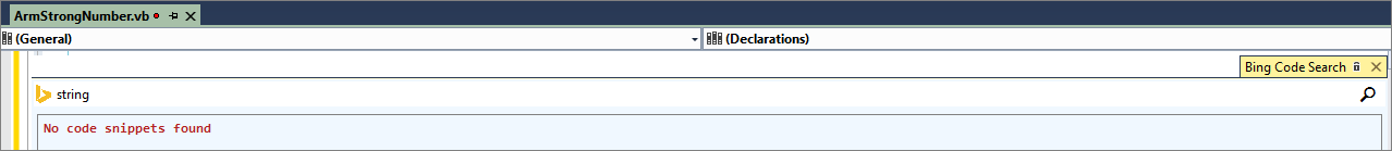 Bing Code Search result for .vb file