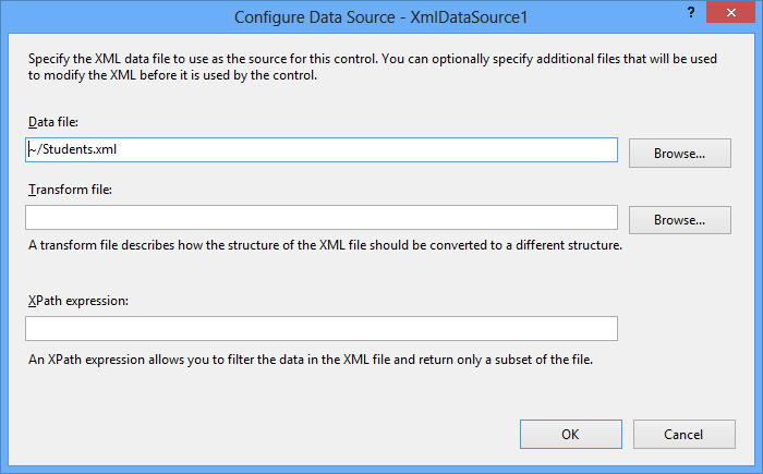 Bind XML data to ASP.NET GridView control using XmlDataSource ...
